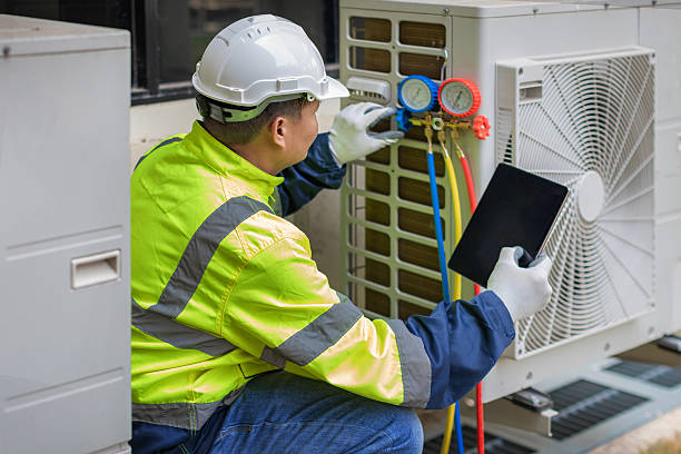 Professional Hvac technician working in West Point, VA